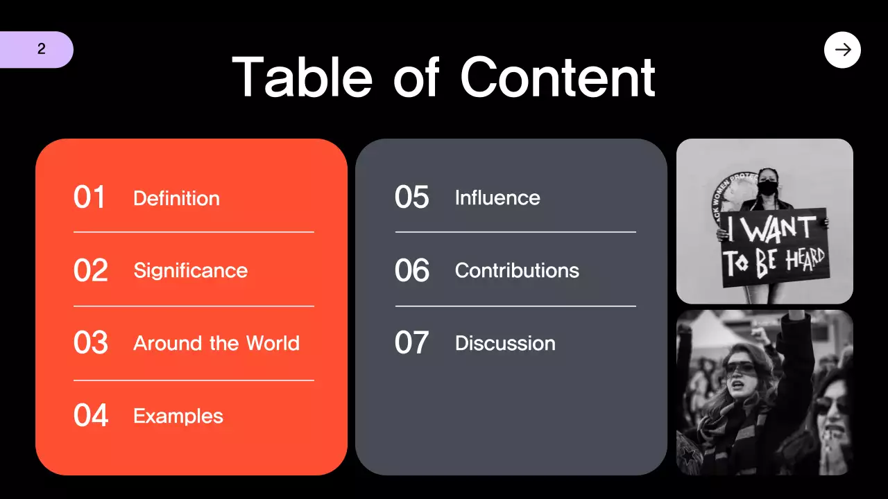 Black Modern Civil Movements History Presentation