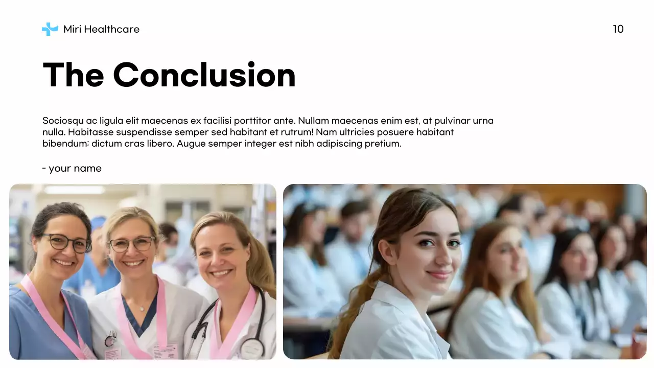 Blue Professional Healthcare Non-Profit Proposal Presentation