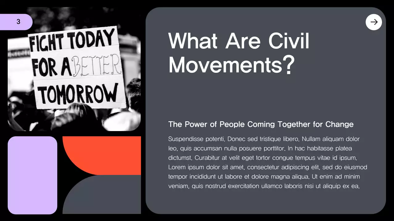 Black Modern Civil Movements History Presentation