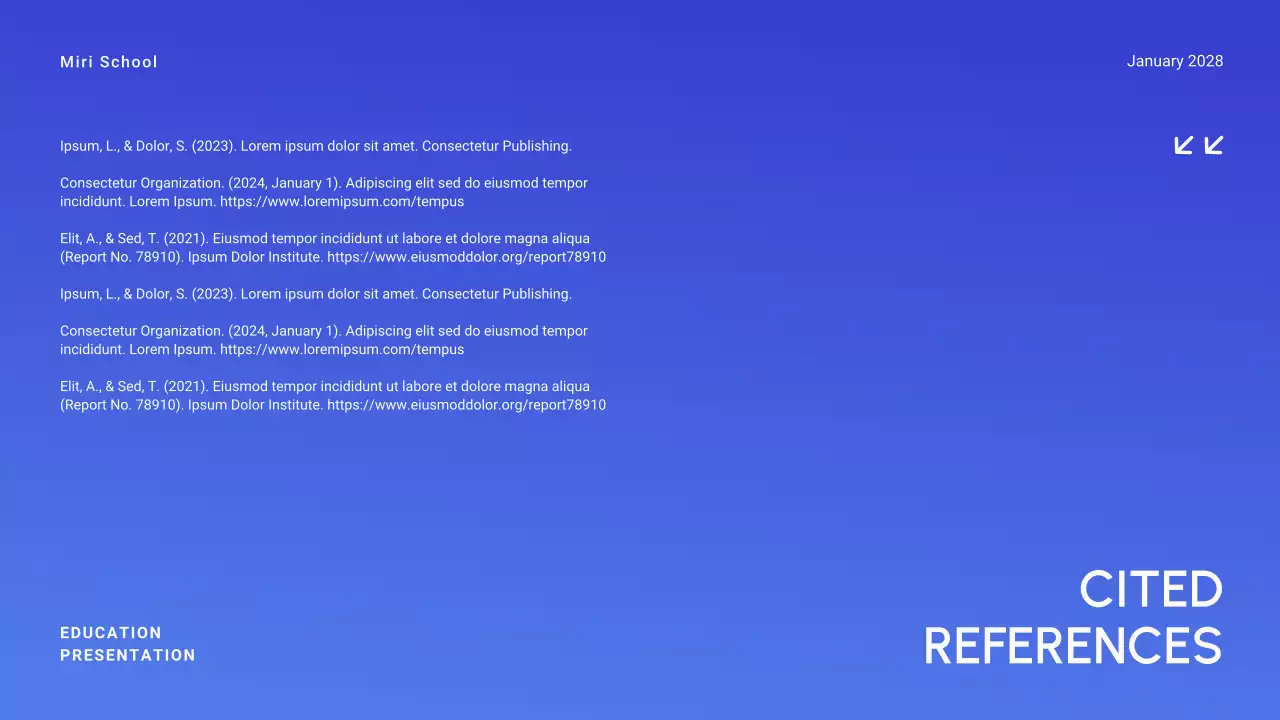 Bài thuyết trình giới thiệu học thuật hiện đại màu xanh