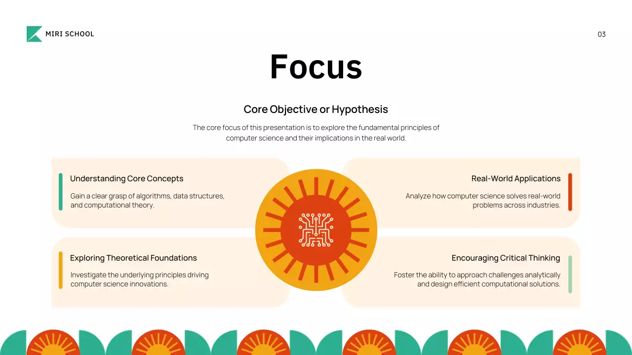 Presentasi Pengantar Akademik Geometris Berwarna-warni