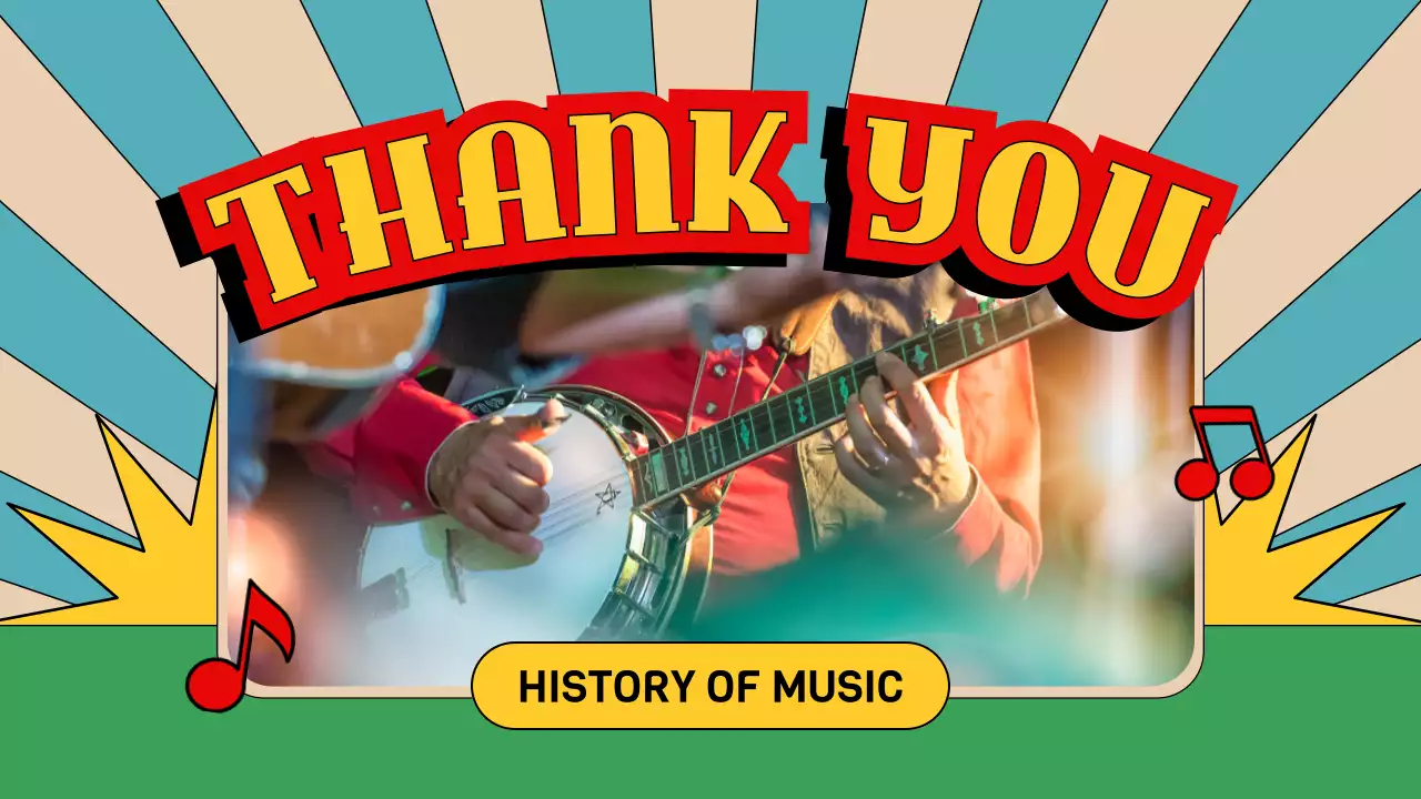 Red Retro Music History Presentation