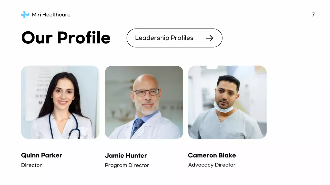 Blue Professional Healthcare Non-Profit Proposal Presentation