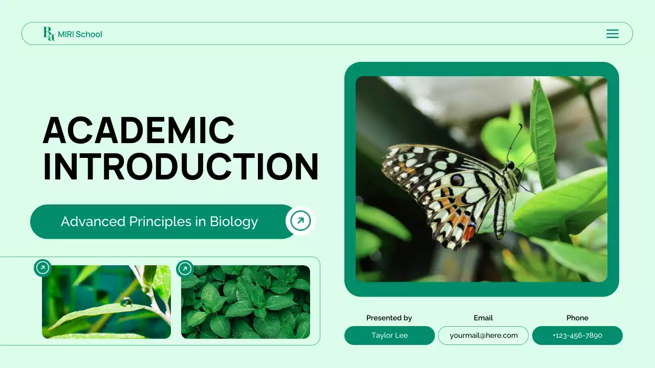 Mint Modern Biology Academic Lecture Presentation