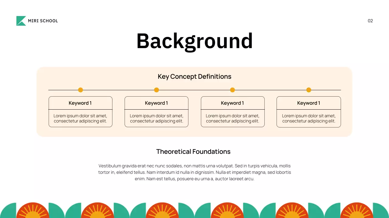 Presentasi Pengantar Akademik Geometris Berwarna-warni