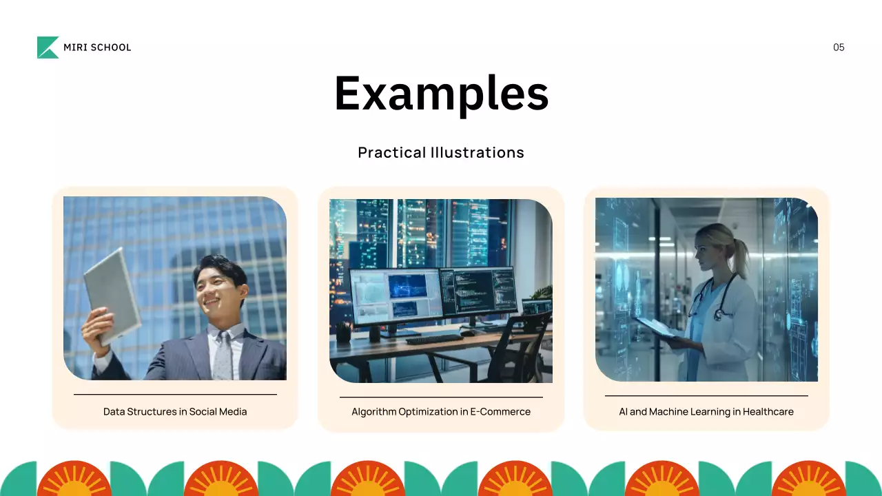 Presentasi Pengantar Akademik Geometris Berwarna-warni