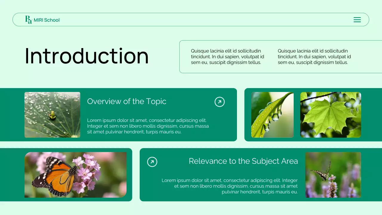 Mint Modern Biology Academic Lecture Presentation