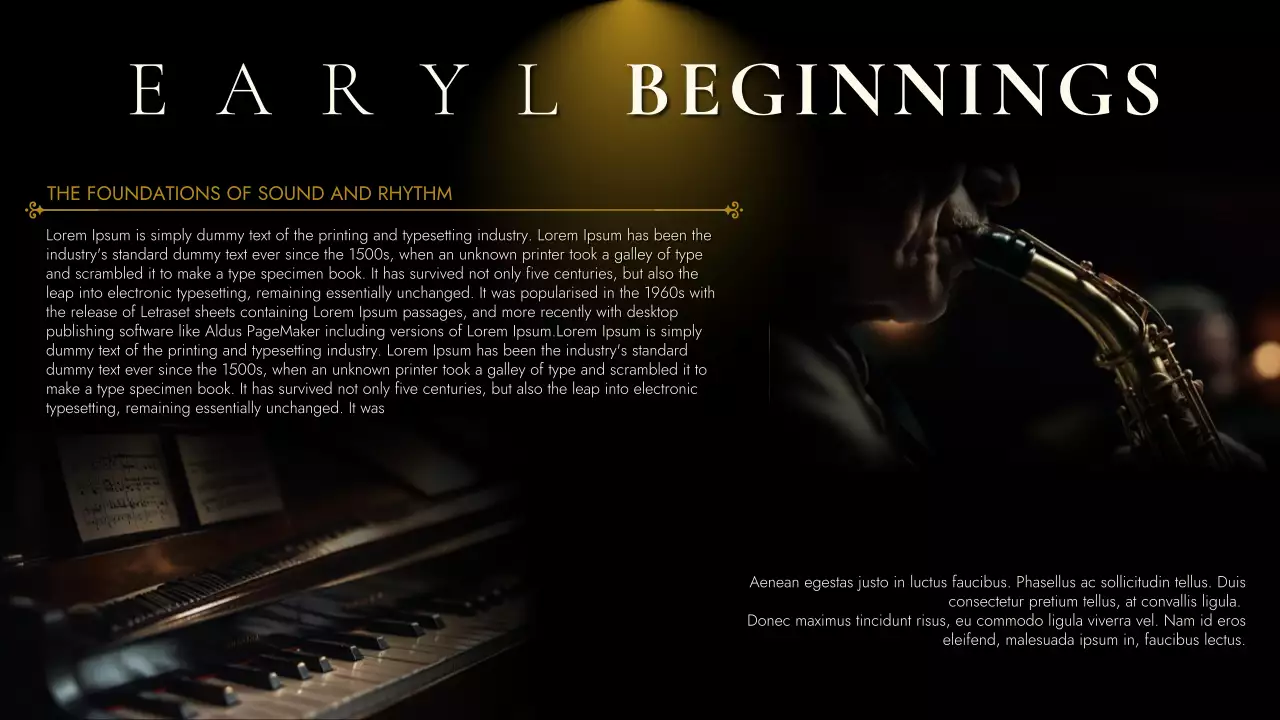 Black Vintage Music History Presentation