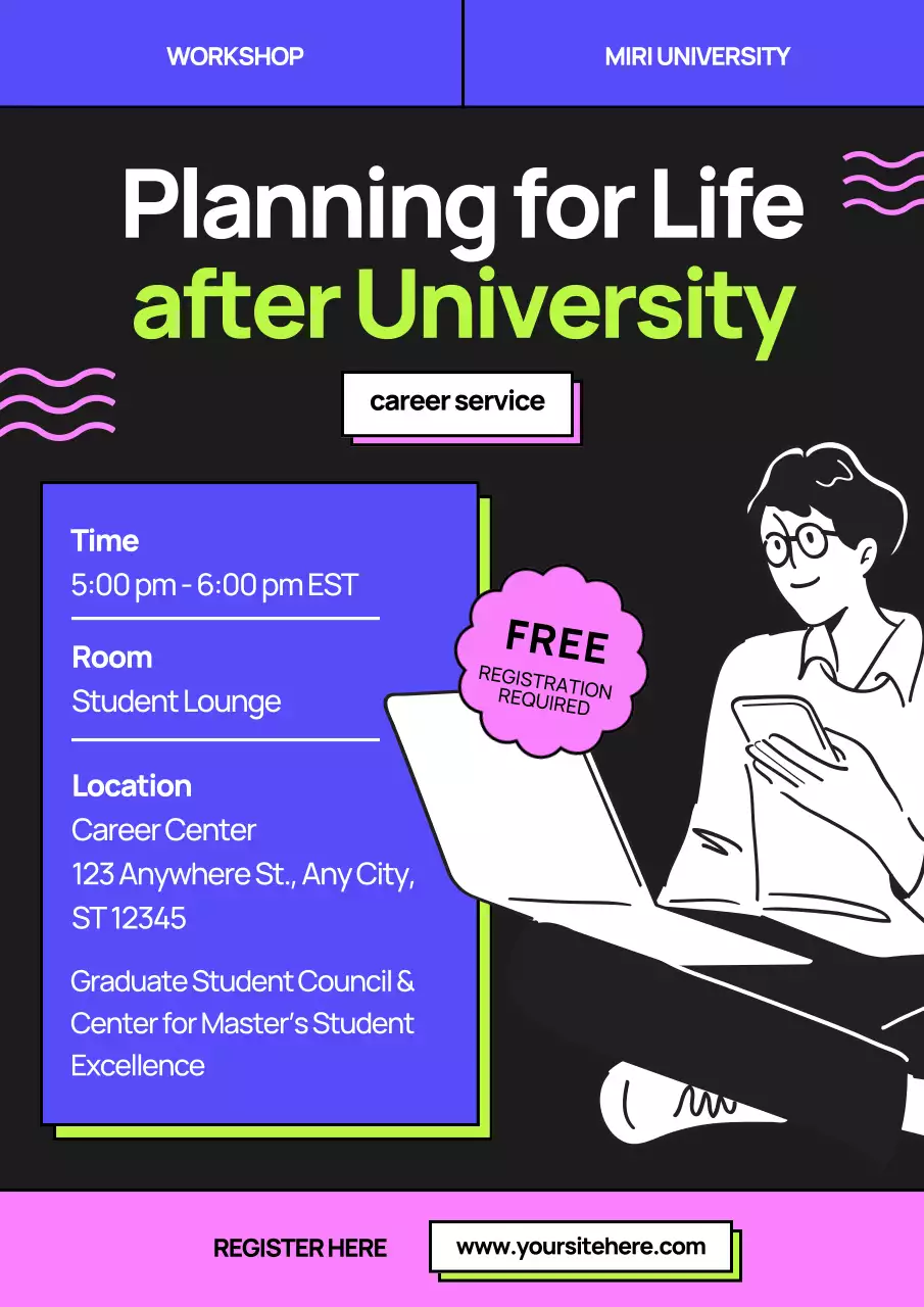 Black Modern Career Workshop Poster