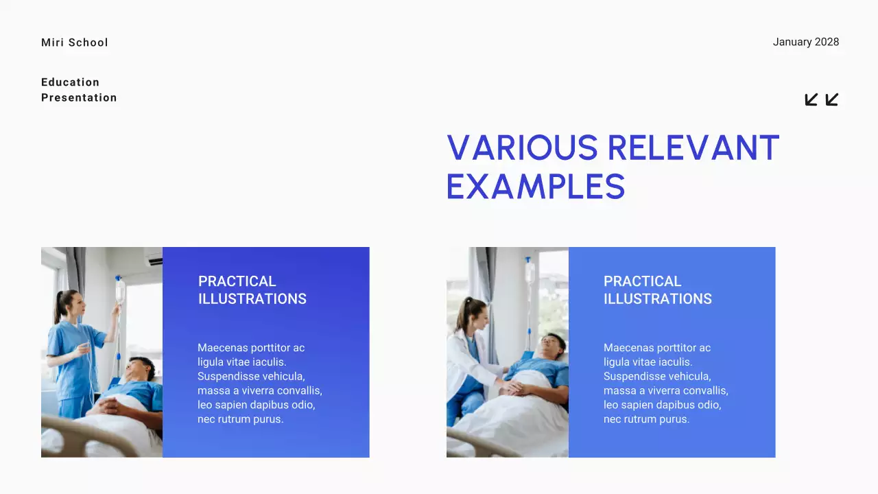 Bài thuyết trình giới thiệu học thuật hiện đại màu xanh