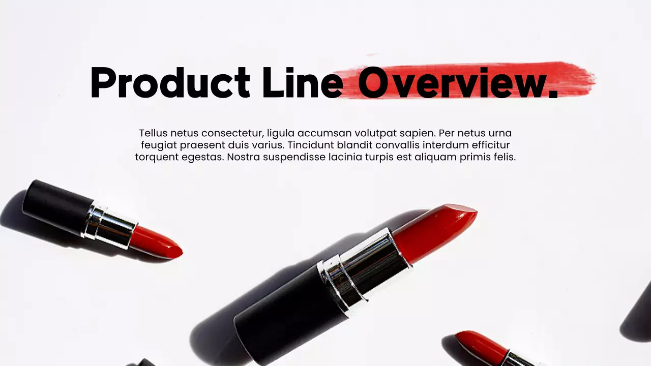 Red Modern Beauty Product Catalog Presentation