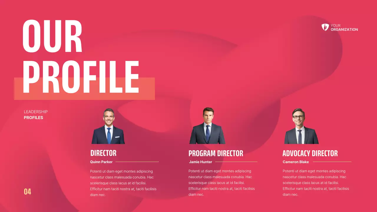 Red Modern Non-Profit Announcement Presentation