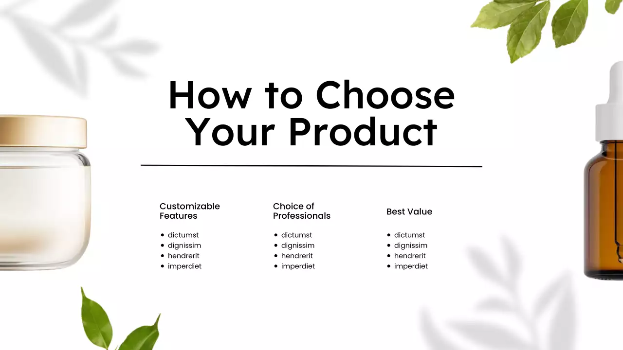 Beige Minimal Skincare Product Catalog Presentation