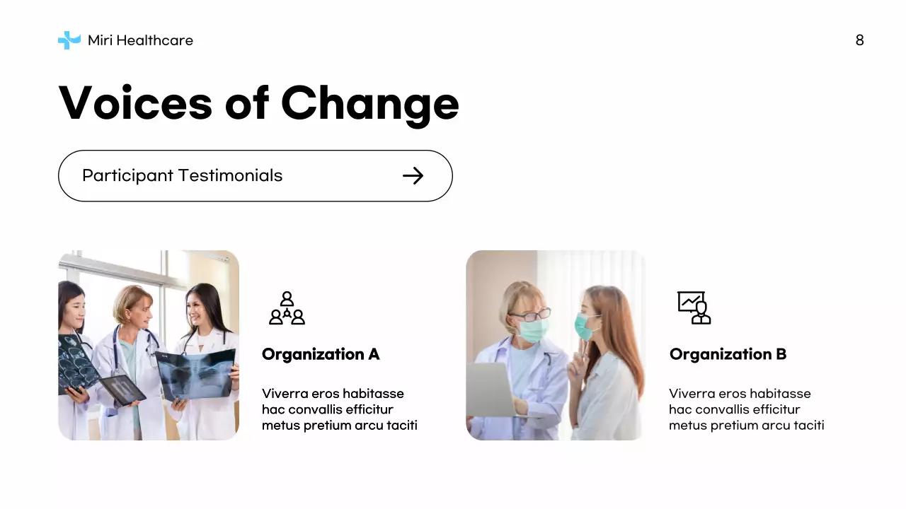 Blue Professional Healthcare Non-Profit Proposal Presentation