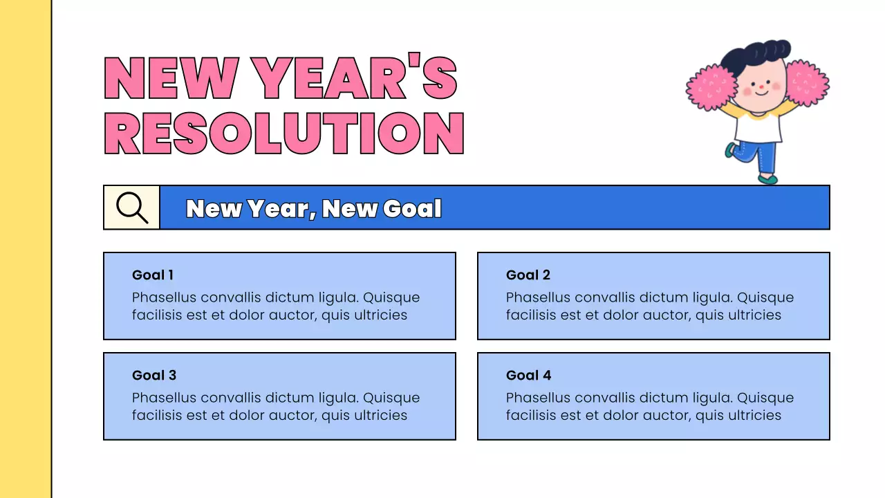 Pink Simple New Year Presentation