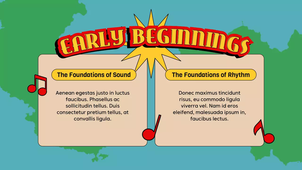 Red Retro Music History Presentation