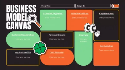 Black Modern Business Model Infographic