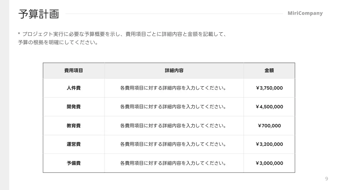白 シンプル 企画書 ドキュメント プレゼンテーション