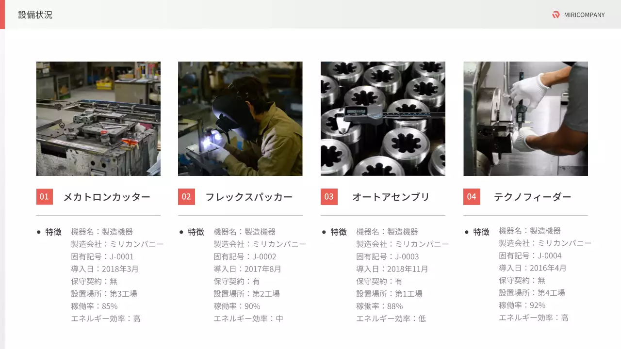 白 モダン 会社案内 資料 プレゼンテーション