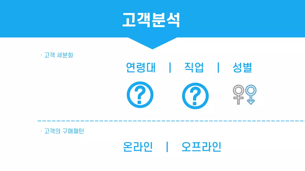 파랑과 화이트의 깔끔하고 보기 쉬운 보고서