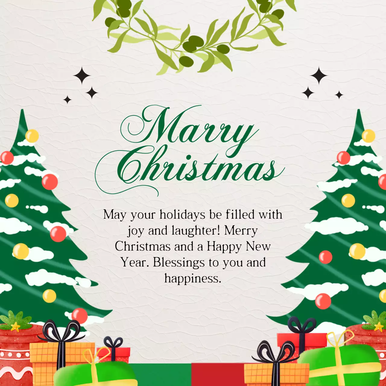 심플한 그린 레드 크리스마스