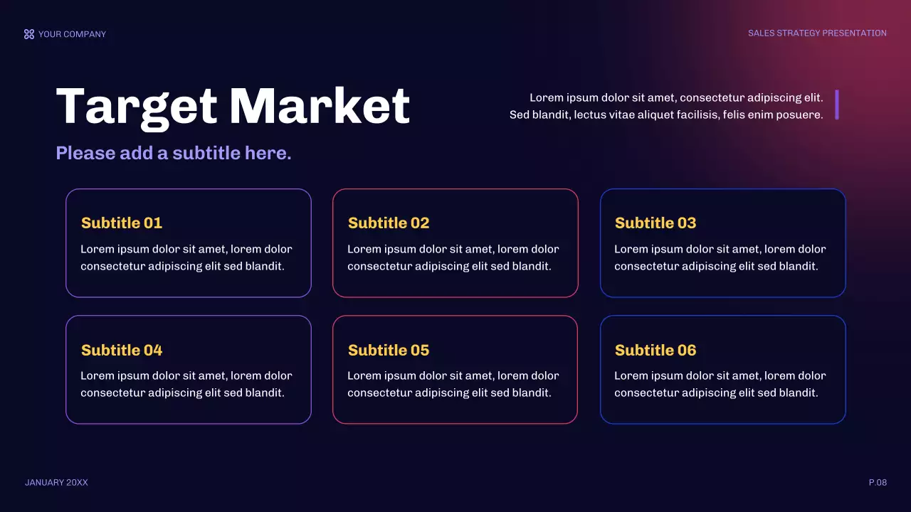 Blue Modern Sales Strategy Presentation