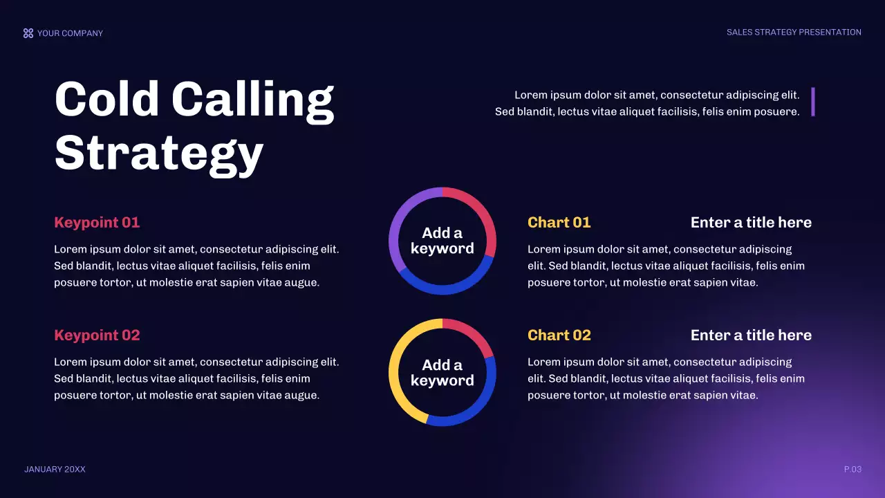 Blue Modern Sales Strategy Presentation