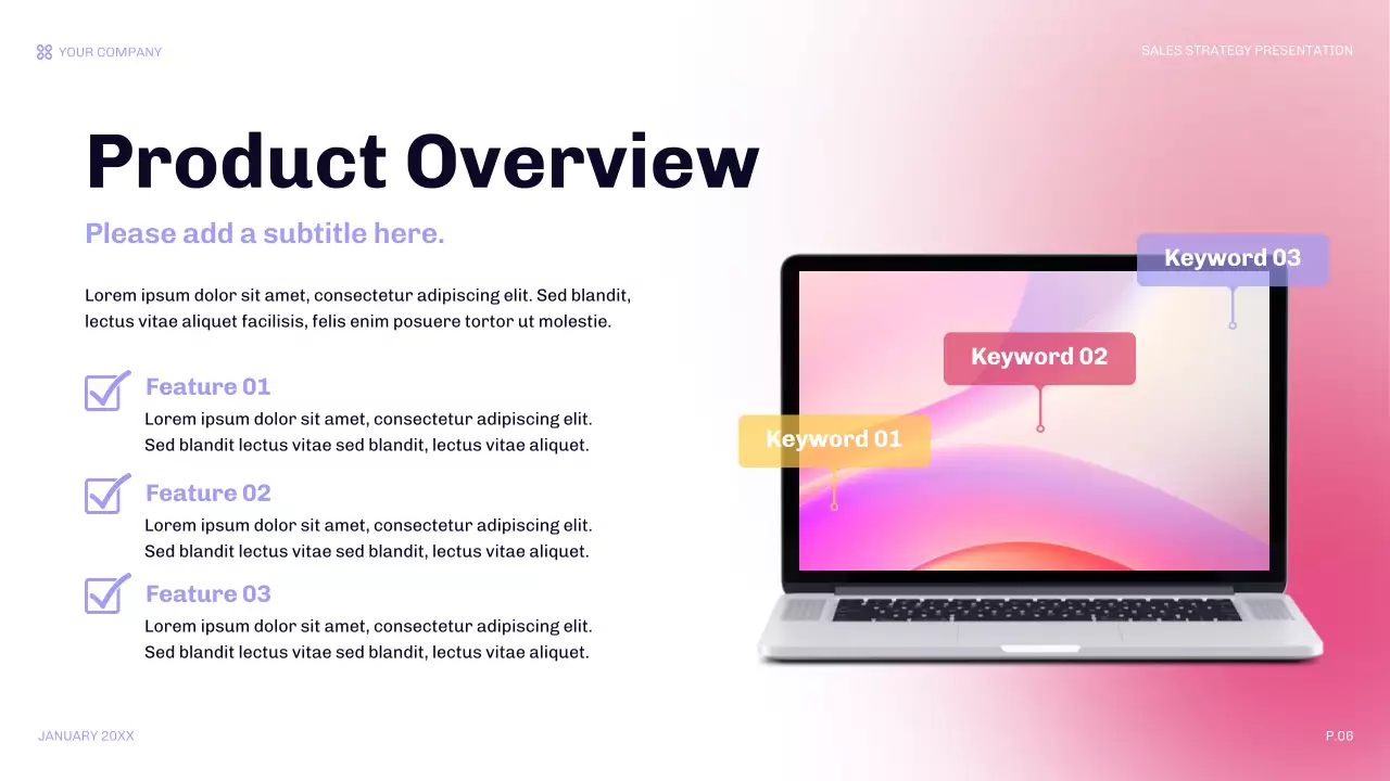 Blue Modern Sales Strategy Presentation