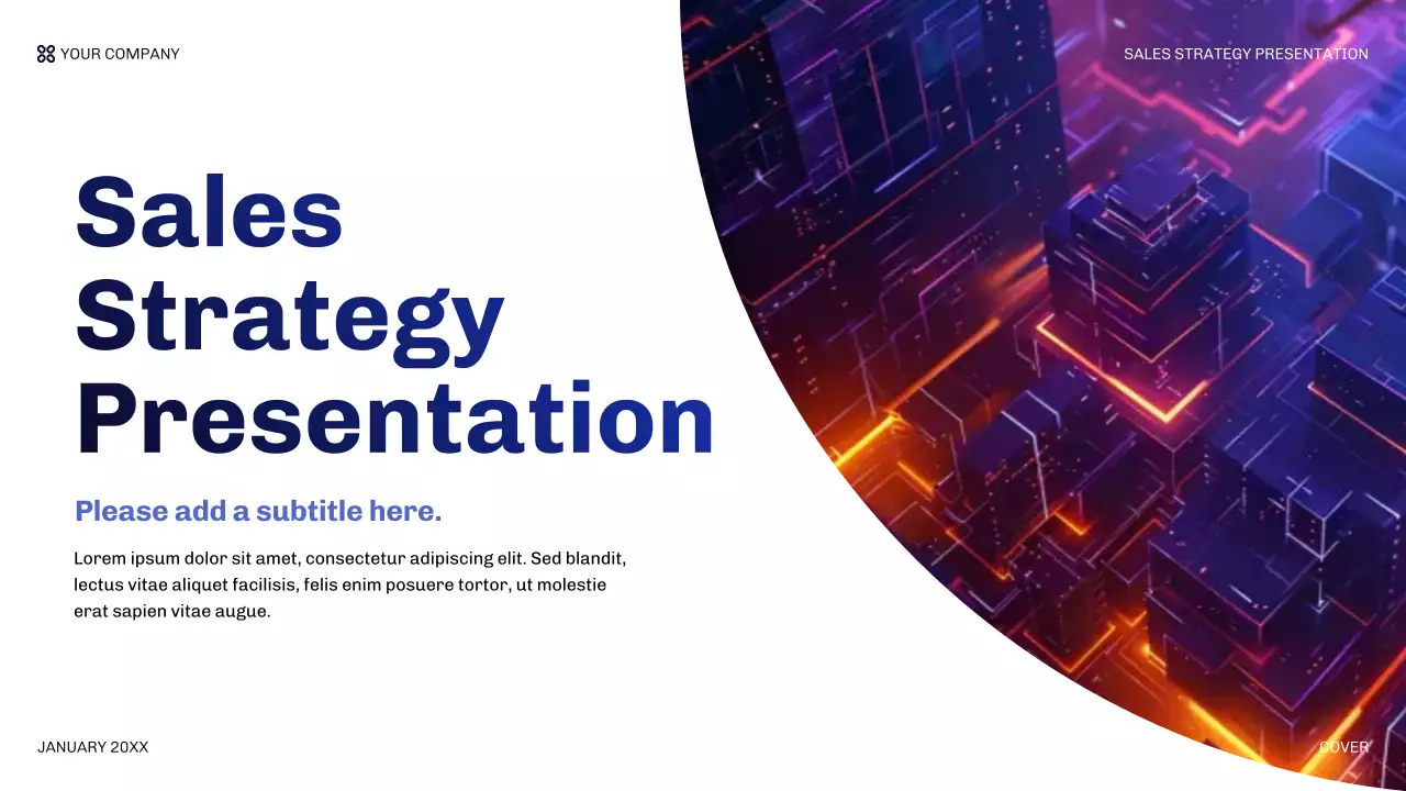 Blue Modern Sales Strategy Presentation