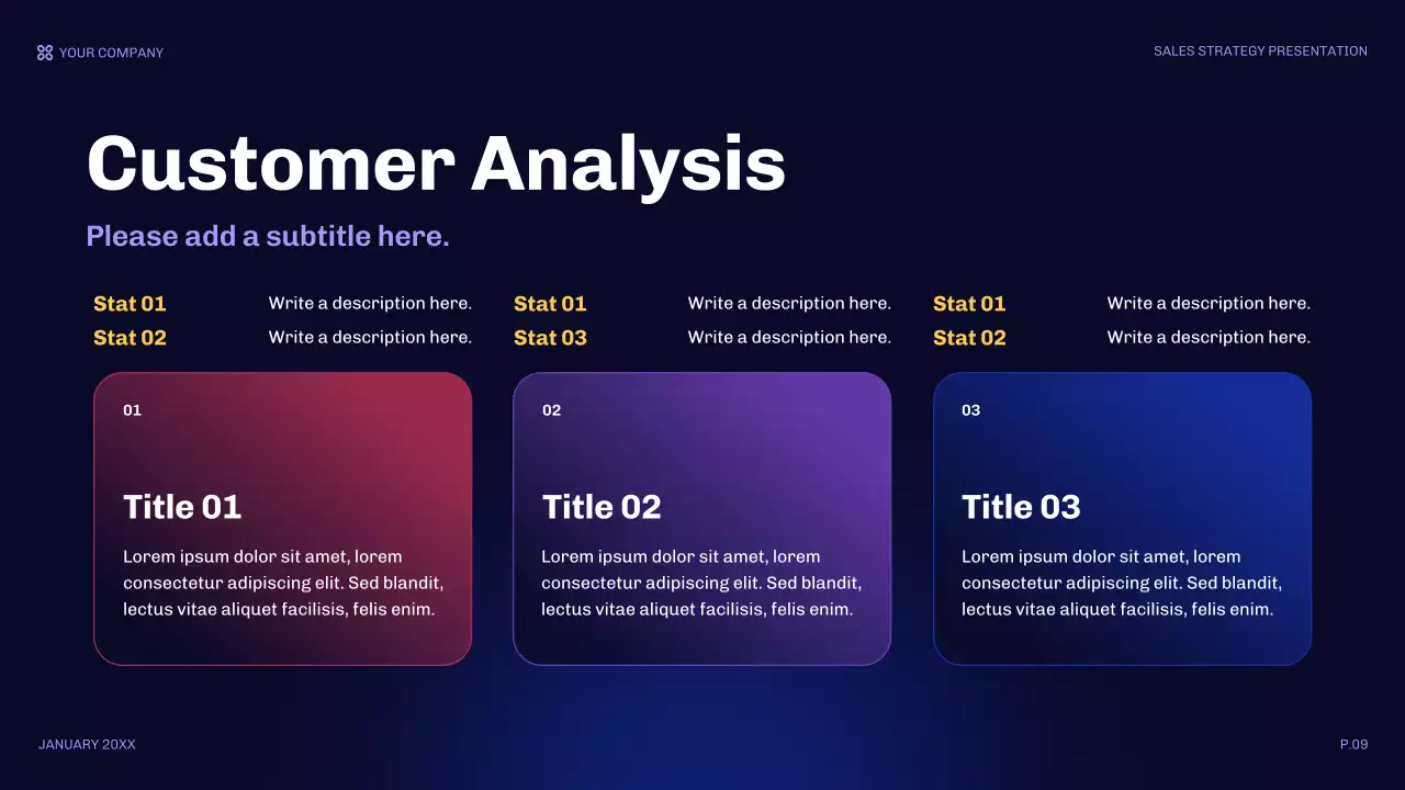 Blue Modern Sales Strategy Presentation