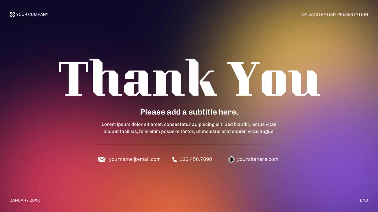 Blue Modern Sales Strategy Presentation