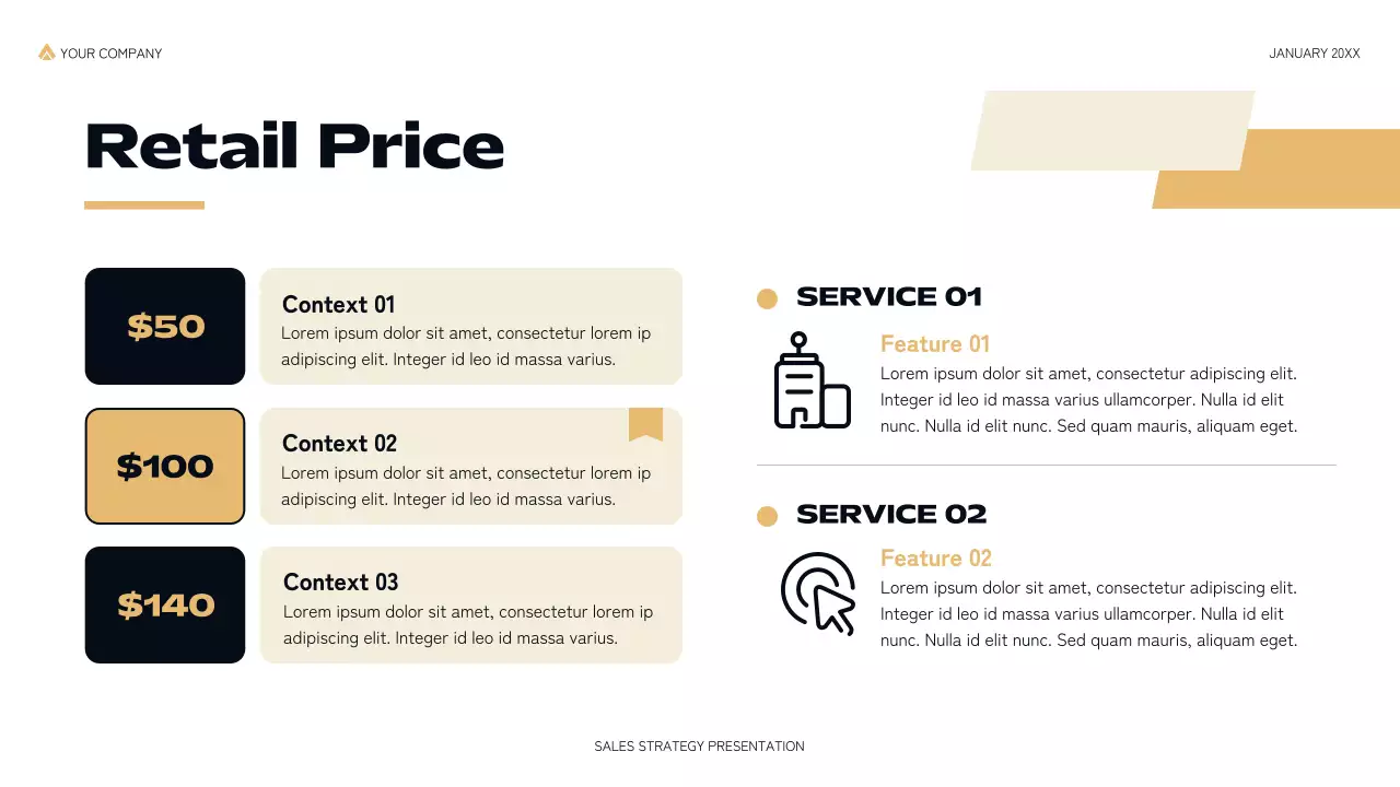 Black Modern Sales Strategy Presentation