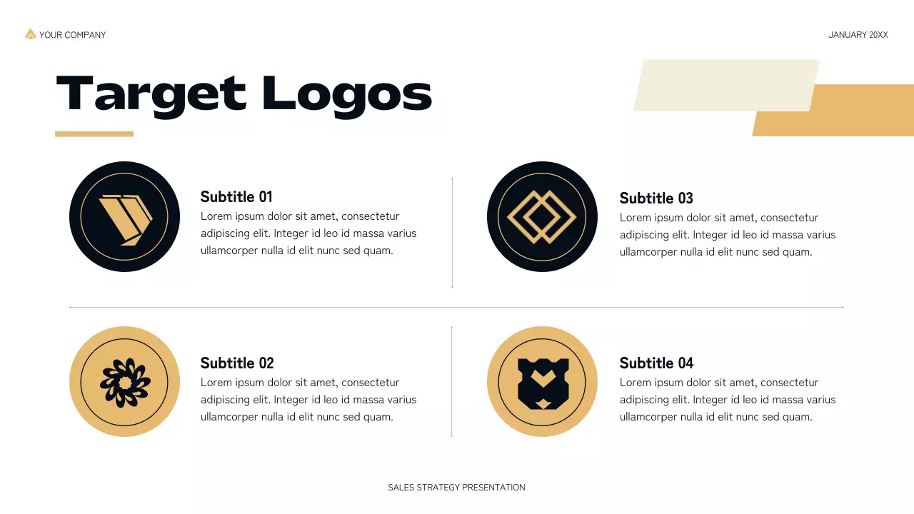 Black Modern Sales Strategy Presentation