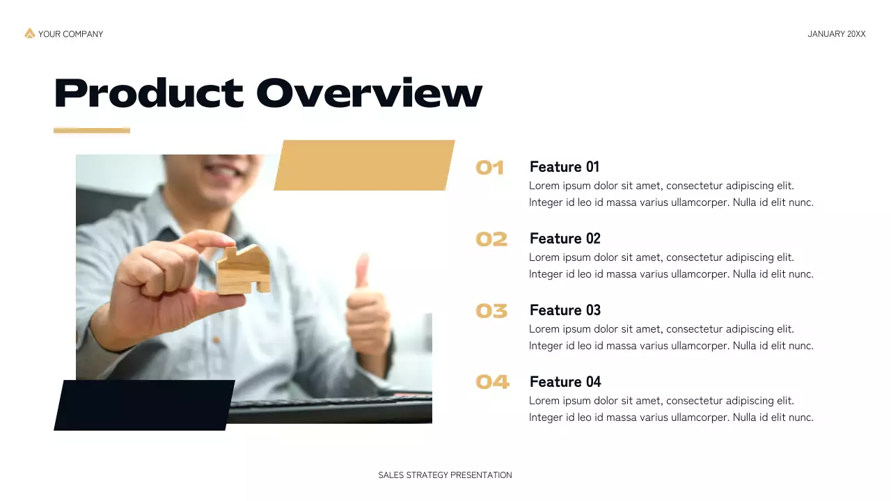 Black Modern Sales Strategy Presentation