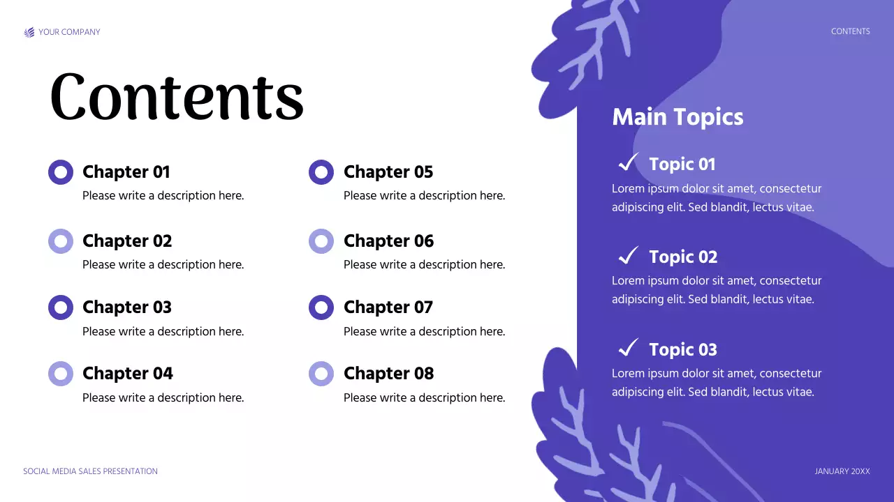 Purple Modern Social Media Sales Promotion Presentation