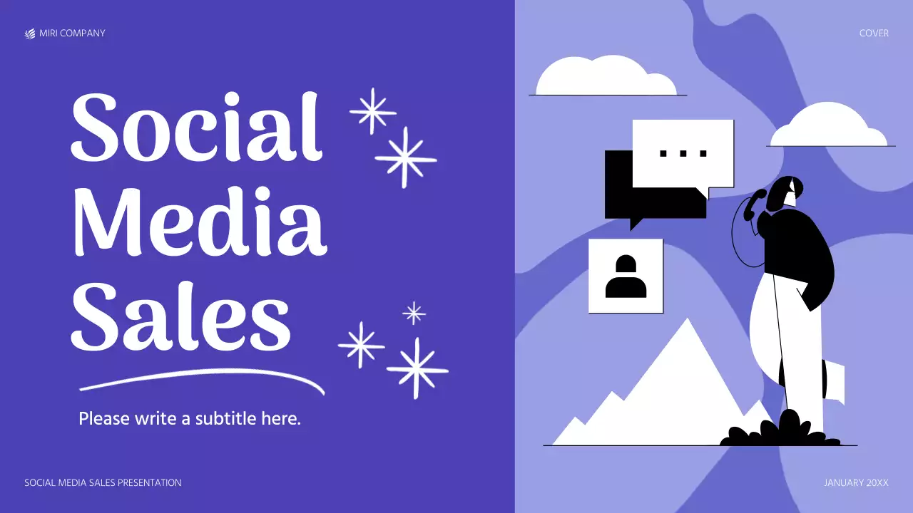 Purple Modern Social Media Sales Promotion Presentation