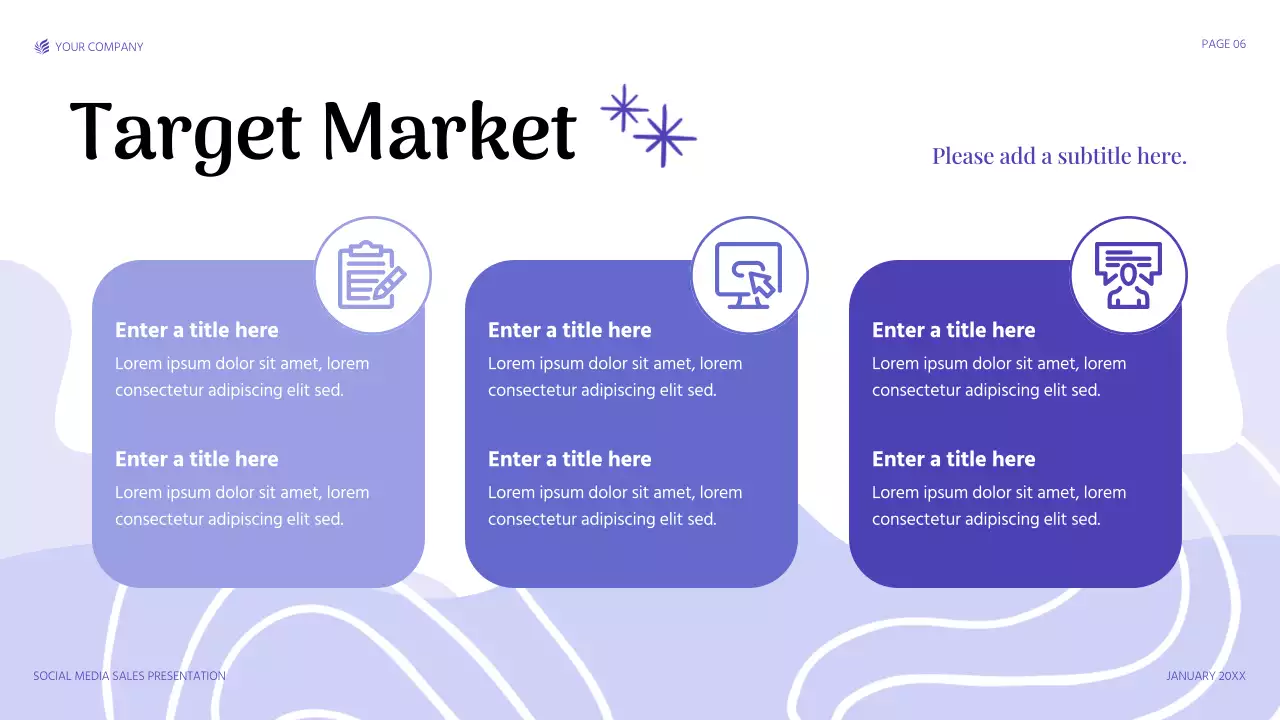 Purple Modern Social Media Sales Promotion Presentation