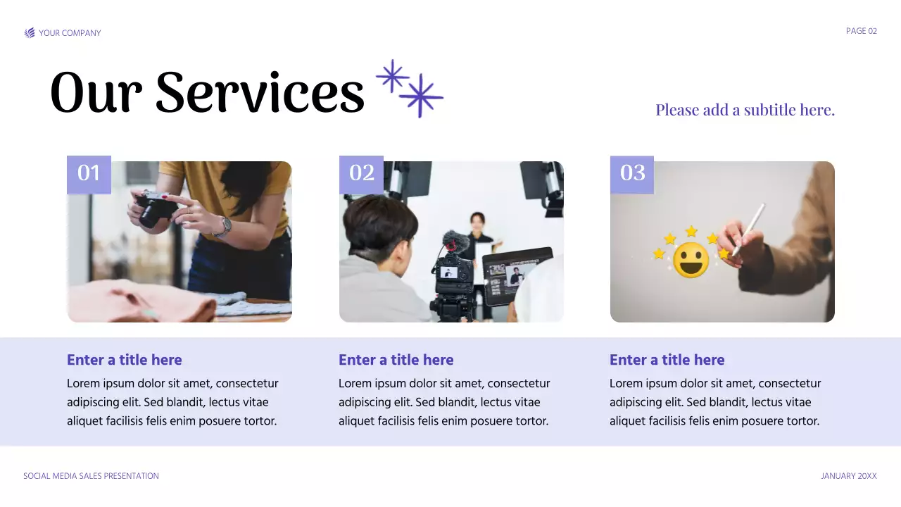 Purple Modern Social Media Sales Promotion Presentation