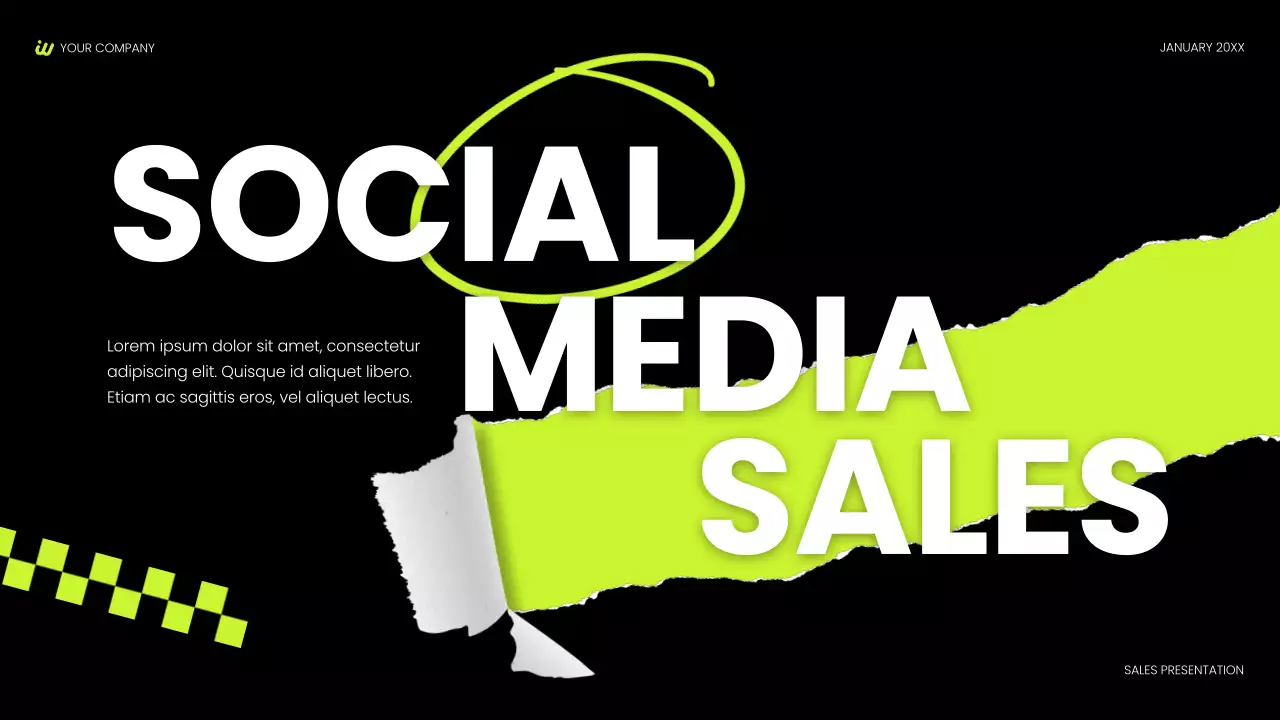 Black Modern Social Media Sales Promotion Presentation