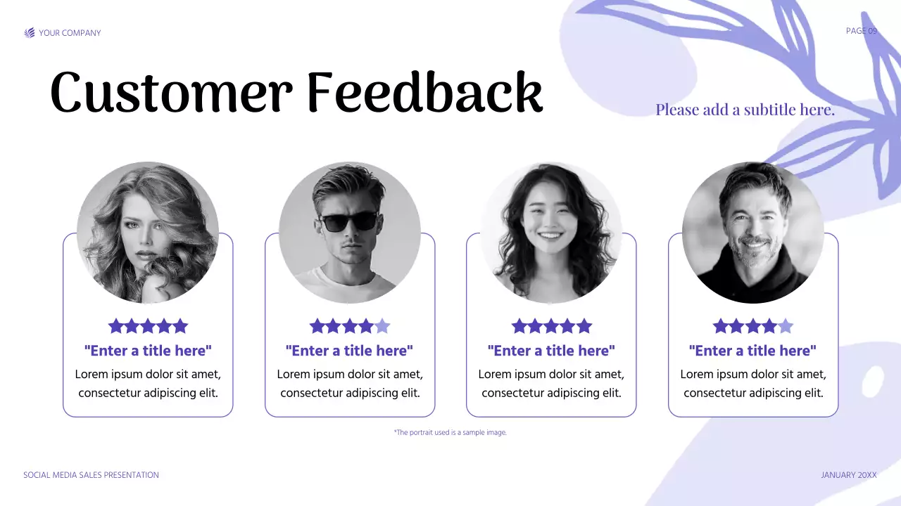 Purple Modern Social Media Sales Promotion Presentation