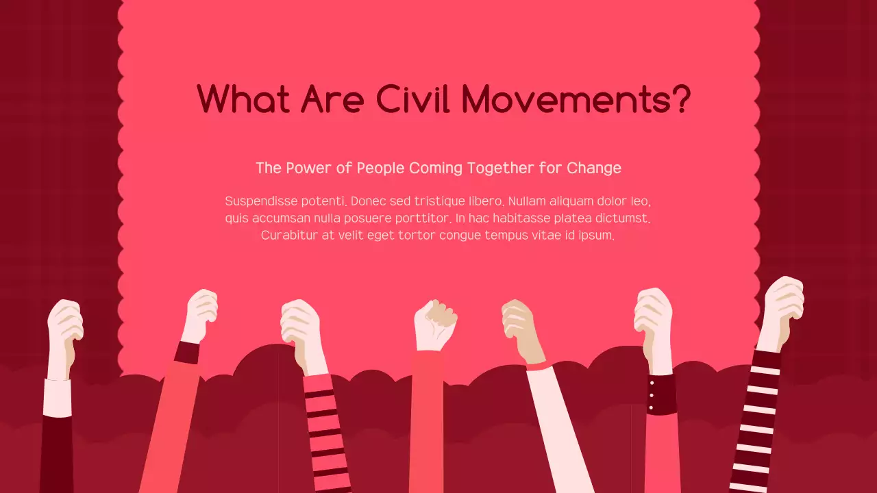 Red Modern Civil Movements Report Presentation
