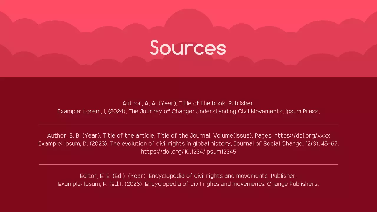 Red Modern Civil Movements Report Presentation