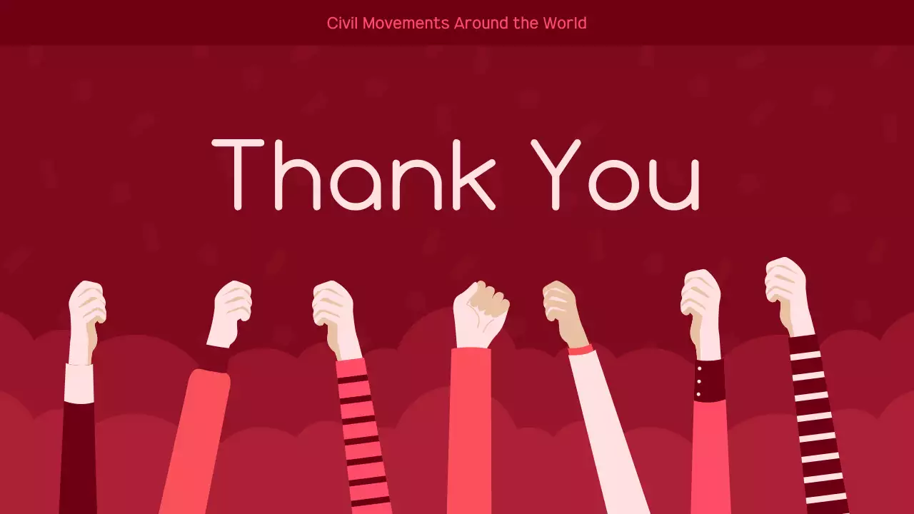 Red Modern Civil Movements Report Presentation