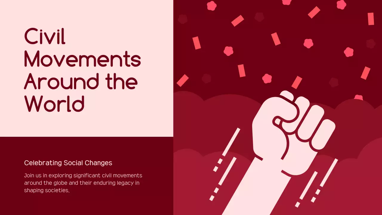 Red Modern Civil Movements Report Presentation