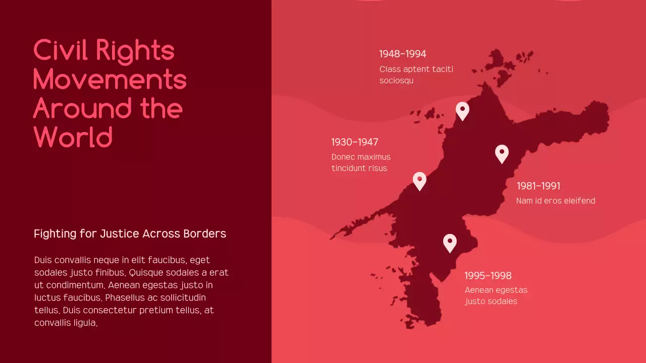 Red Modern Civil Movements Report Presentation