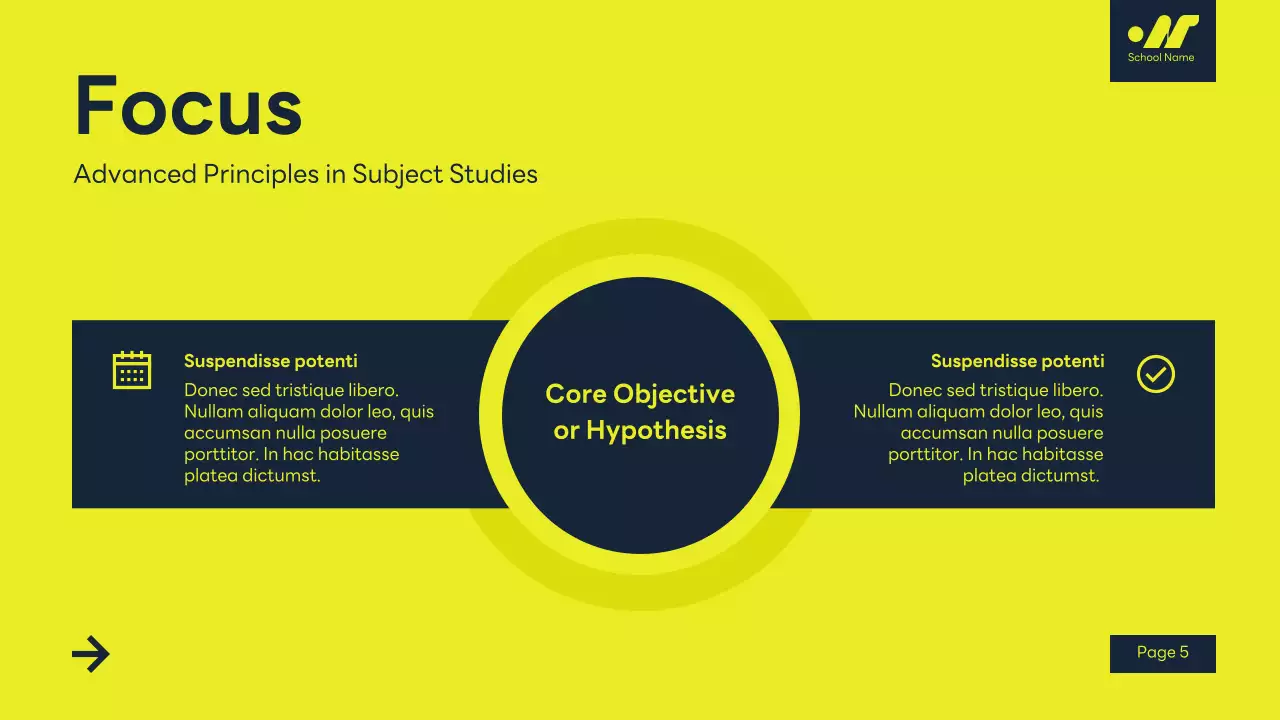 Yellow Modern Academic Introduction Presentation