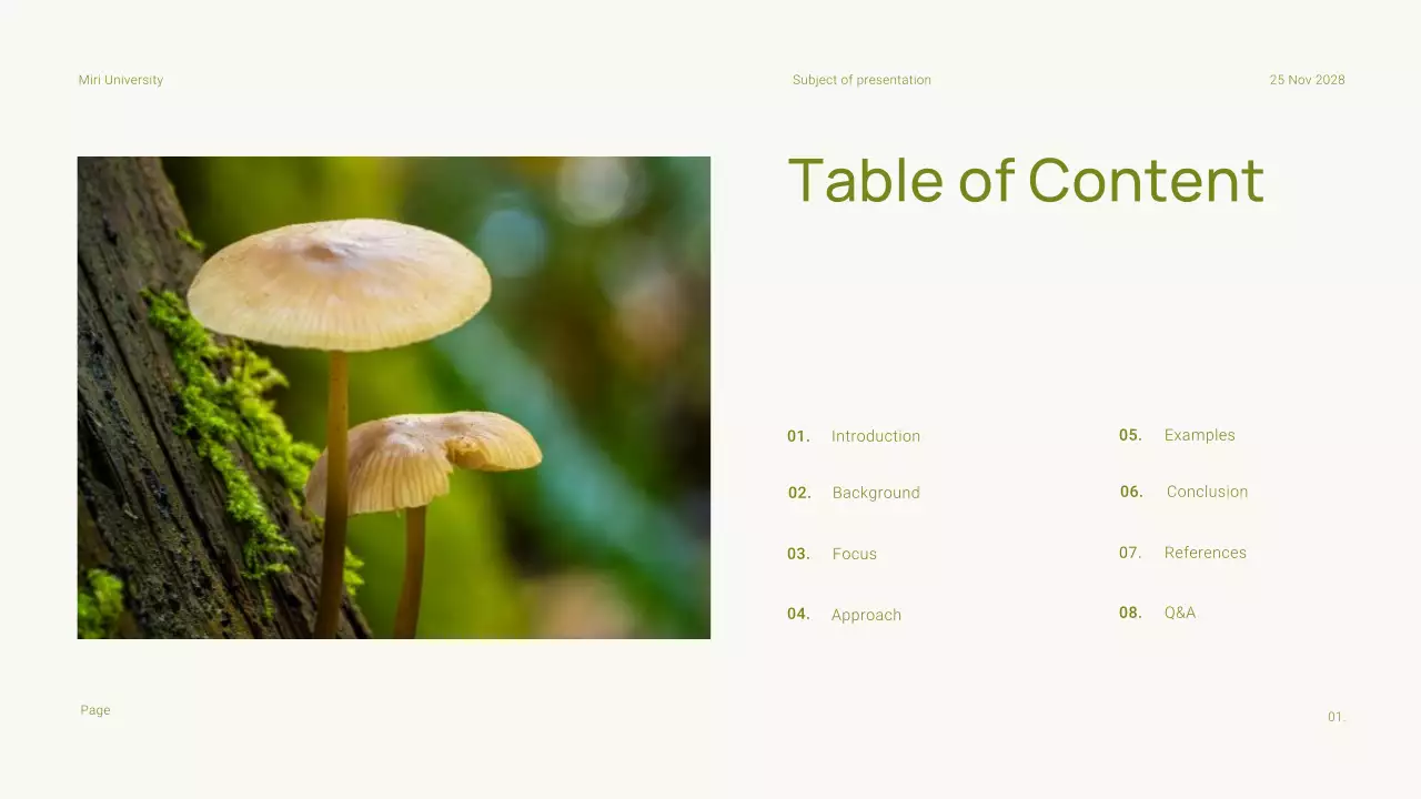 Green Minimal Academic Introduction Presentation