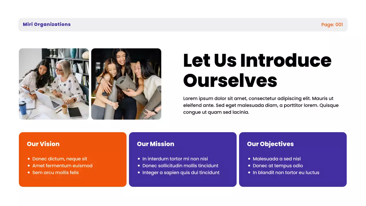 Bài thuyết trình hướng dẫn của Tổ chức phi lợi nhuận Orange