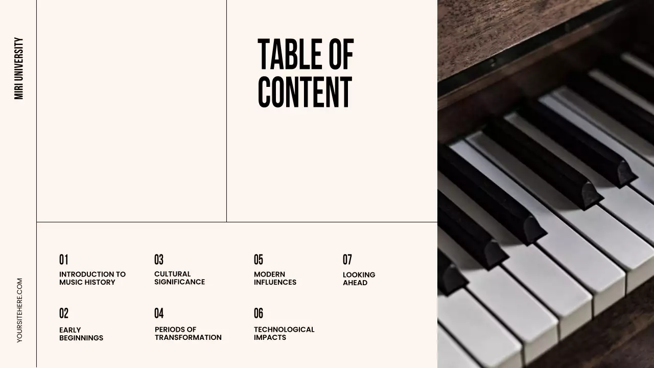 Beige Classic Music History Presentation