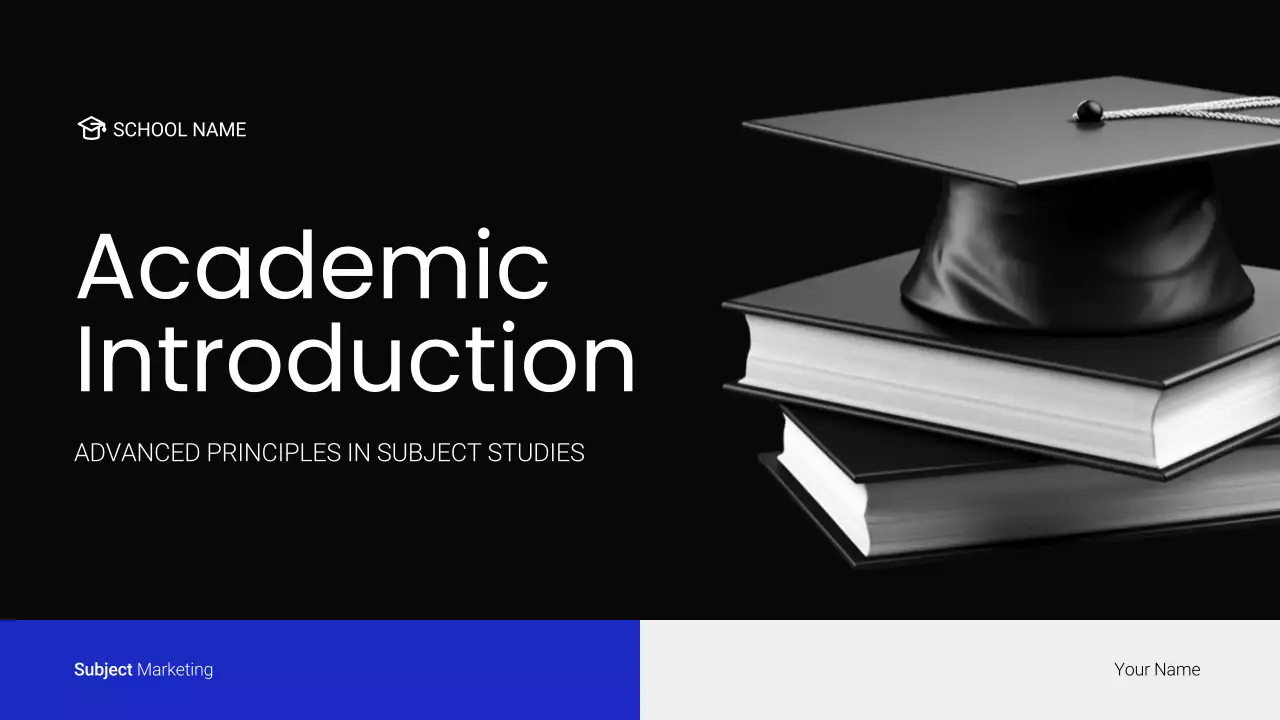 Black Modern Academic Introduction Presentation